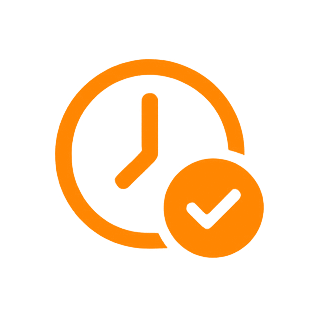 Icon für den Vorteil eines professionell organisierten Büroumzug - Minimale Ausfallzeiten